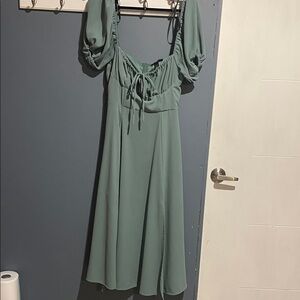Forever 21 Sage Long Sleeve Dress